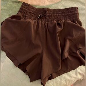 Women's Brown Athletic Shorts